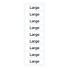 L Waist Size Labels