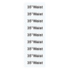 #35 Waist Size Labels
