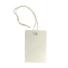 1 1/4" x 1-3/4" white tag with string per 1000