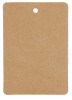 CTS-BK Small Blank Kraft Tags 1-1/4" w x 1-7/8" h per 1000