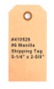 #7 Manilla Shipping Tag - 5-3/4" x 2-7/8" per 1000