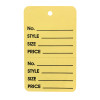Yellow Coloured Two Part Marking Tags 1-3/4"w x 2-7/8"h