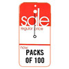 46-52 Large Red Sale Tag (100/Box)