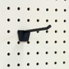 4" Lightweight Plastic Pegboard/Slatwall Hook-Black