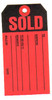 100/box Red/Black Sold Tags