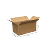 #12 - 12-1/2"l x 6-3/4"w x 5-3/4"h Corrugated Kraft Shipping Box