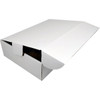 #174W - 15 1/4"w x 10 1/2"d x 4"h  White Corrugated Shipping Box - ea.