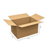 #24 - 15"l x 10"w x 8"h Corrugated Kraft Shipping Box