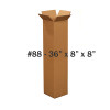 #88 - 36"h x 8"w x 8"d Corrugated Kraft Shipping Box - ea.