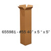 #55 - 40"h x 5"d x 5"w Corrugated Shipping Box - ea.