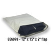 12" x 15" x 2" flap White/Grey ecomm Poly Mailer Shipping Envelope Bag