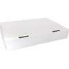 #101W - 14 4/5"w x x 10 1/4"d x 2 1/3"h  White Corrugated Shipping Box - ea.