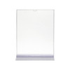 8.5"w x 11"h Top Loading Acrylic Straight Sign Holder