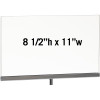 Acrylic & Chrome 8-1/2"h x 11"w Sign Holder