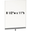 Acrylic & Chrome 8-1/2"w x 11"h Sign Holder