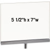 Acrylic & Chrome 5-1/2"h x 7"w Sign Holder