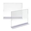 11"w x 8.5"h Side Loading Acrylic Straight Sign Holder