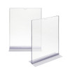5"w x 7"h Top Loading Acrylic Straight Sign Holder