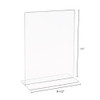 Acrylic 8-1/2"w x 11"h Double Sided Sign Holder