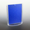 4"w x 6"h Acrylic One Piece Sign Holder with Oval Base - ea.