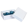 Embossed Swirl White #21 Premium 2-1/2"x1-1/2"x7/8" Jewellery Box