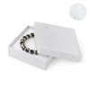 Embossed Swirl White #33 Premium 3-1/2" x 3-1/2" x 1" Jewellery Box