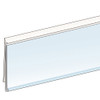 48" Clear Clip In Ticket Molding for gondola shelving