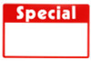 7x11' Write on/ Wipe off "Special" sign card-ea.