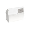 8" x 4" x 4" Premium White Coated Cupcake Bakery Box With Window 2 Regular Cup Size