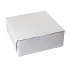 10" x 10" x 3-1/2" White Cupcake Bakery Box to fit 6 Regular Cupcakes per 100