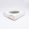 White Window Glued Pie Box - 9" x 9" x 1 1/2" per 100