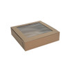 Kraft Window Pie/Bakery Box 10" x 10" x 2-1/2"