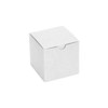 #44 White Pop N' Lock Giftware Box - 4"x4"x4"