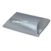 Metallic Silver Linen Mini Pillow Box 2-3/4" x 2-3/4" x 1"