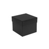 Onyx Embossed Small Square Rigid Boxes 5-1/8"x5-1/8"x4-1/2"