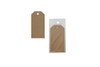 2" x 4" Kraft Luggage Style Gift Tag with Hole