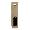 1 Bottle Kraft Wine Bottle Box Carrier - 3 1/2" x 3 1/2" x 15"