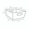 12"l x 9-1/2"w x 4-1/2"h Black Basket Tray - ETA NOVEMBER 12"l x 9-1/2"w x 4-1/2"h Black Basket Tray - ETA NOVEMBER