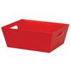 12"l x 9-1/2"w x 4-1/2"h Red Basket Tray