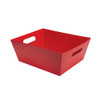 12"l x 9-1/2"w x 4-1/2"h Red Basket Tray