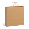 Universal 18" x 7" x 19" 100% Recycled Kraft Paper Shopping Bags
