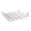 GWS/91 Chrome Heavy Duty Slanted Gridwall Shelf - ea.