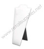 White Leatherette Narrow Necklace Easel - Small