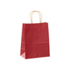 Petite 8"x4"x10" Red on Kraft Paper Shopping Bags