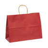 Fashion 16"x6"x12" Red on Kraft Paper Shopping Bags