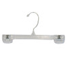 10" Clear Adult/Youth Skirt or Pant Hanger with Metal Hook per 100