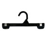 12" Black Adult Skirt or Pant Hanger with Plastic Hook per 100