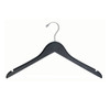 17.5" Black Wooden Top Hanger