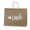 Love Local Kraft Paper Shopping Bags - Fashion - 16"x6"x12"