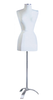 White Judy Cloth Dress Form